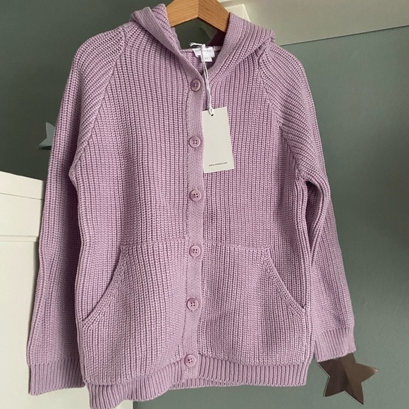 Jamie Kay Cotton Payton Cardigan In Lavender Frost NWT